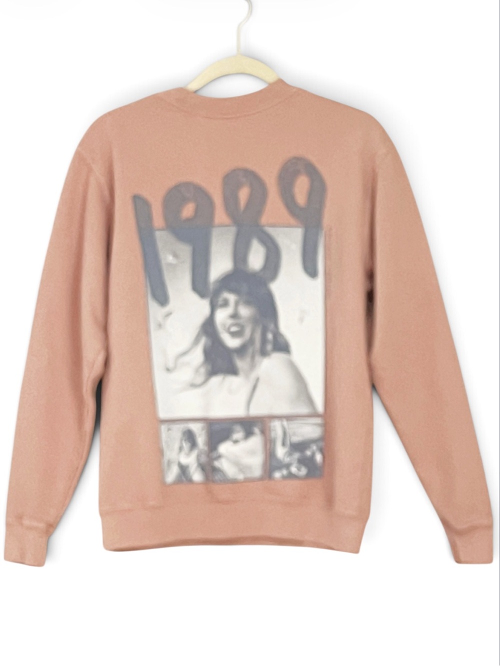 Taylor Swift 1989 Taylor’s Version Pink Crew Sweatshirt Size XS